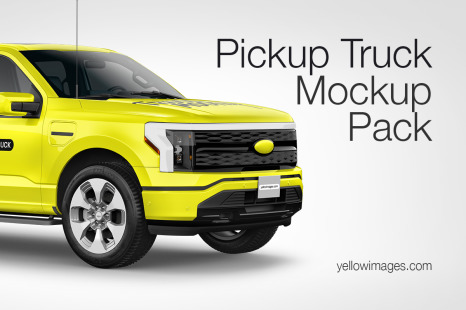Pickup Truck Mockup Pack