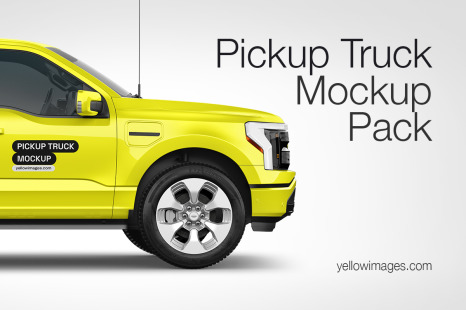 Pickup Truck Mockup Pack