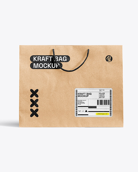Kraft Paper Shopping Bag Mockup