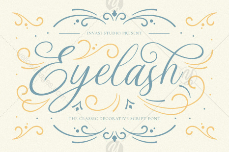 Eyelash - Decorative Script Font