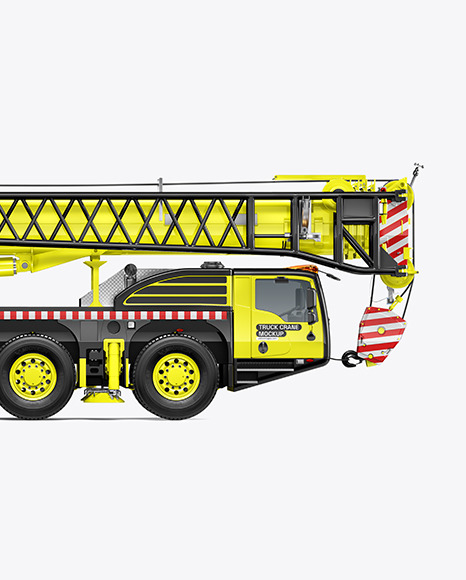 Truck Crane Mockup - Side View