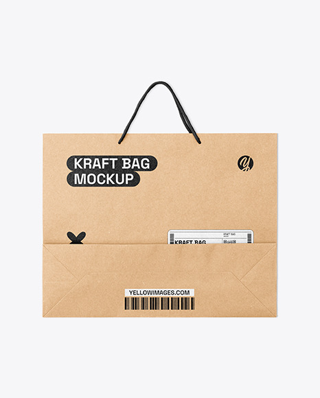 Kraft Paper Shopping Bag Mockup