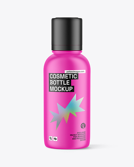Matte Cosmetic Bottle Mockup