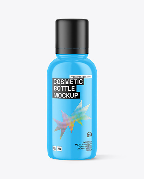 Glossy Cosmetic Bottle Mockup