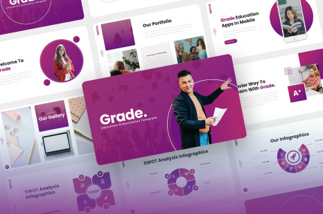Grade - Education PowerPoint Template