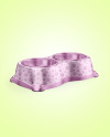 Metallic Pet Feeding Bowl Mockup