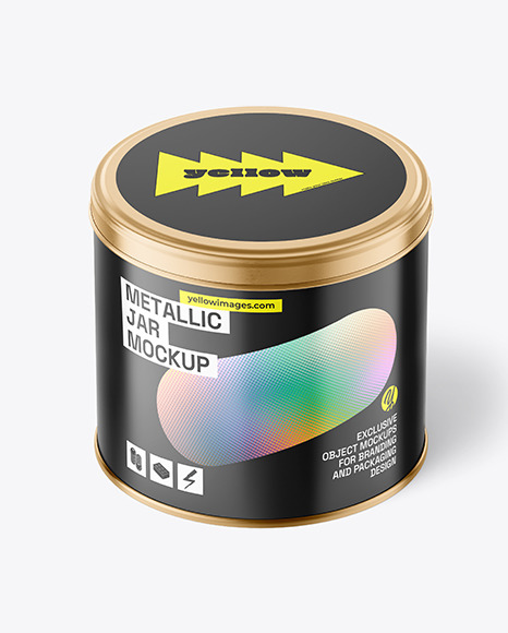 Metallic Jar Mockup