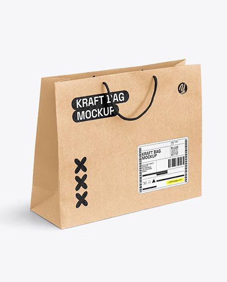 Kraft Paper Shopping Bag Mockup