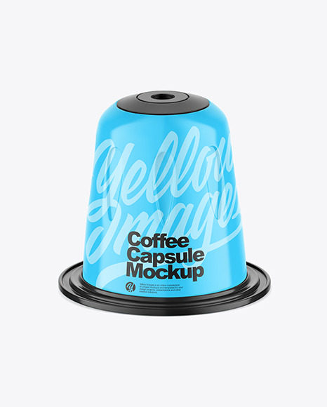 Glossy Coffee Capsule Mockup