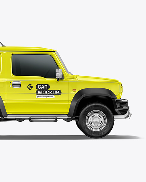 Off-Road Mini SUV Mockup -  Side View