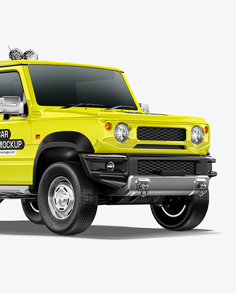 Off-Road Mini SUV Mockup - Half Side View