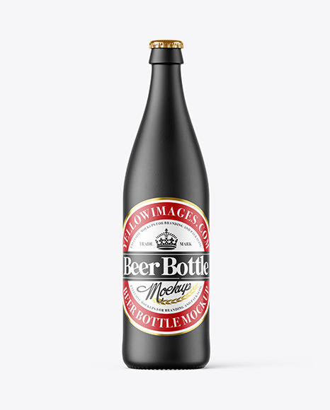 Ceramic Beer Bottle Mockup