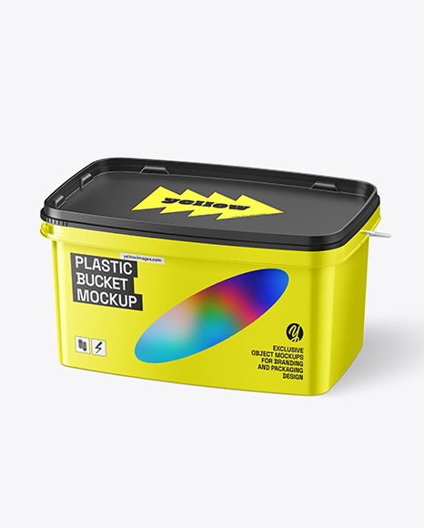 Metallic Bucket Mockup