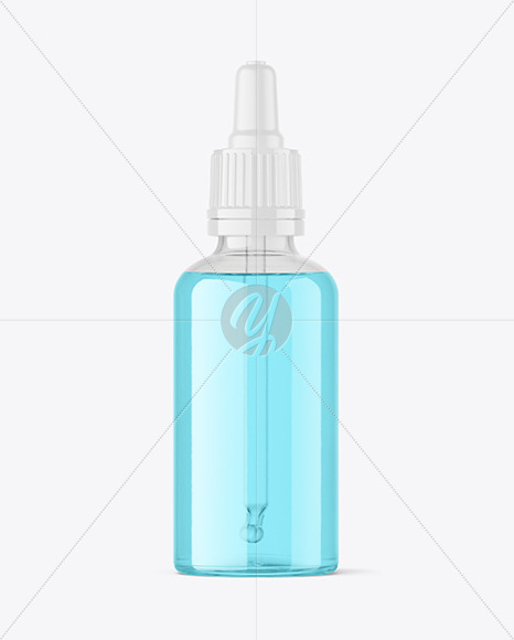 50ml Clear Glass Dropper Bottle W/ Kraft Label Mockup - Free Download  Images High Quality PNG, JPG