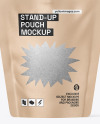 Kraft Stand-Up Pouch Mockup