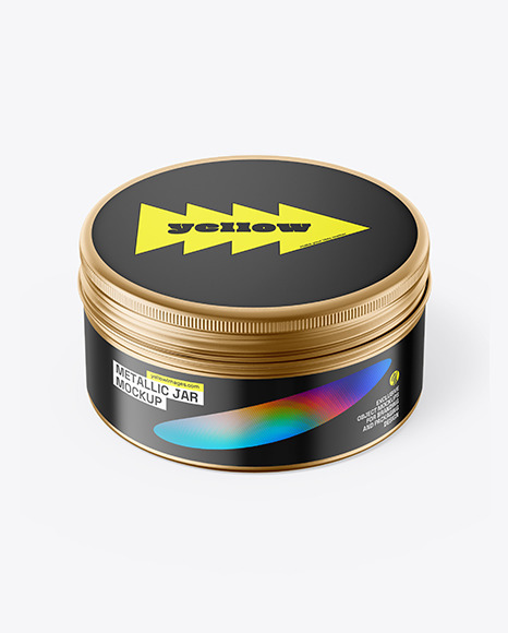 Metallic Jar Mockup