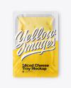 Tray With Sliced Cheese Mockup