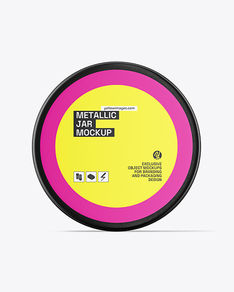 Metallic Jar Mockup