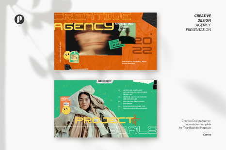 Helios – Orange Bold Creative Design Agency Marketing Strategy Canva Presentation