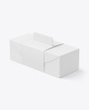 Matte Paper Box in Carton Holder w/ Handle Mockup