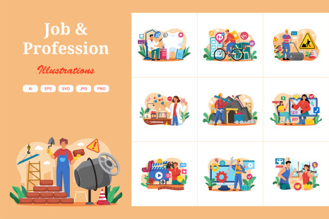 M587_Profession Illustration Pack