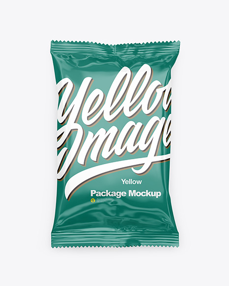Glossy Snack Package Mockup