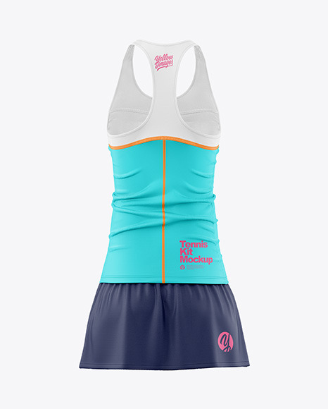 Tennis Kit Mockup - Back view