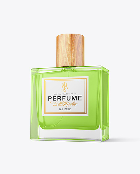 30ml Clear Glass Perfume Bottle Mockup