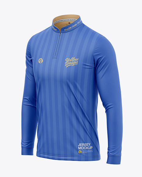 Standing Collar Long Sleeve Jersey