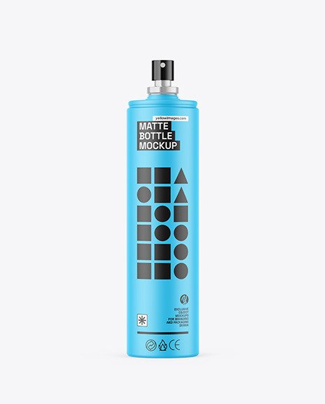 Matte Spray Bottle Mockup