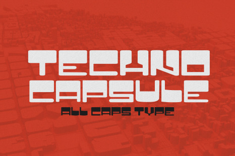 Techno Capsule - Futuristic Typeface