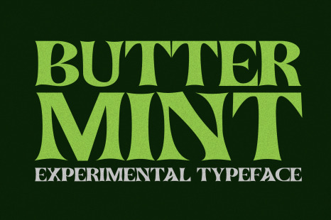 Buttermint - Experimental Typeface