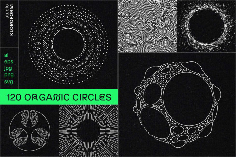 Organic Circle Design Elements