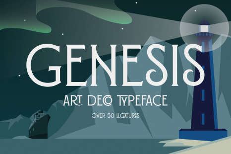 Genesis - Art Deco Typeface
