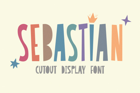 Sebastian - Cutout Typeface