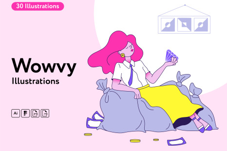 Wowvy Business Illustrations