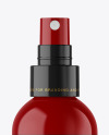 Glossy Spray Bottle Mockup