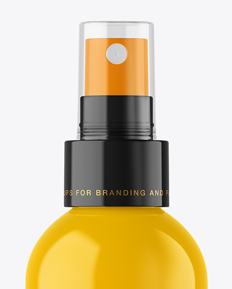 Glossy Spray Bottle Mockup