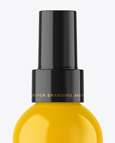 Glossy Spray Bottle Mockup