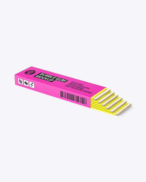 Chewing Gum Packaging Mockup