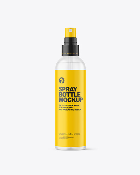Frosted Spray Bottle Mockup