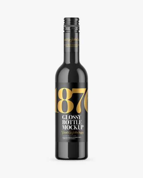 Glossy Ceramic Bottle Mockup