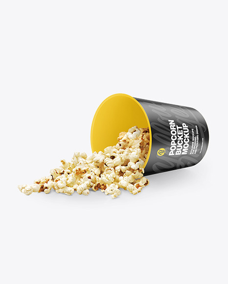 Matte Popcorn Bucket Mockup