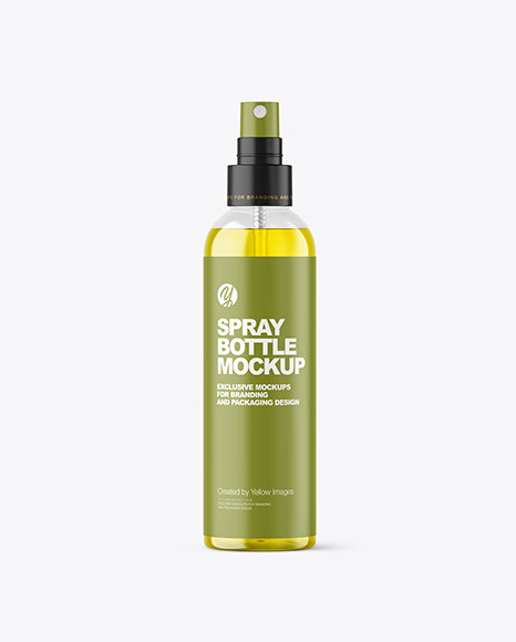 Color Liquid Spray Bottle Mockup