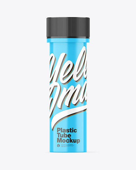 Glossy Plastic Tube Mockup