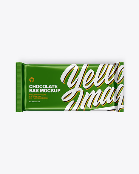 Metallic Chocolate Bar Mockup