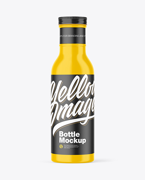 Glossy Bottle Mockup