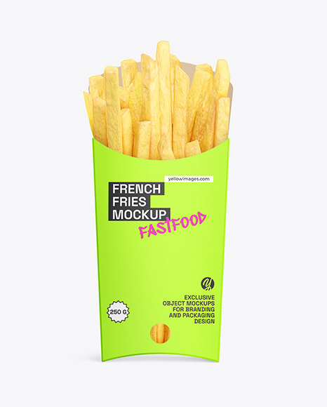 Free French Fries Packaging Mockup PSD - Good Mockups