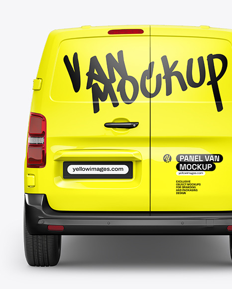 Panel Van Mockup - Back View