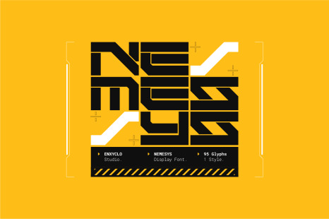 NEMESYS - Futuristic Cyberpunk Modern Sci-Fi Techwear Font